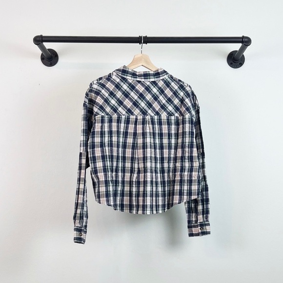 NWT Urban Outfitters BDG Addison Puckered Plaid Button Up Shirt - Picture 6 of 7
